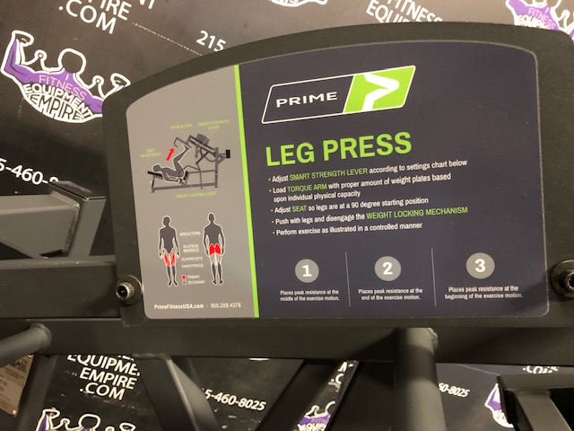 PRIME Fitness - The PRIME Plate Loaded Leg Extension .