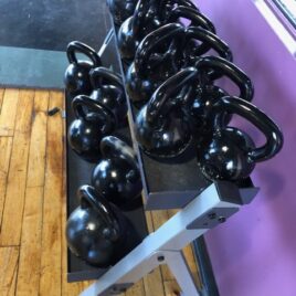 5-80 lb. (in 5 lb. Increments) Kettlebell Set w/Rack