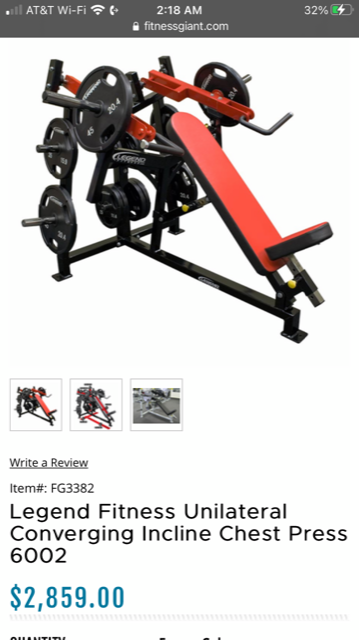 Flat Chest Press Isolateral Plate Loaded at best price in Bengaluru