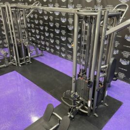 Matrix G3-MS80 8 Station Jungle Gym Cable Crossover w/300 lb. Stacks – Dual Pulley Row & Pulldowns