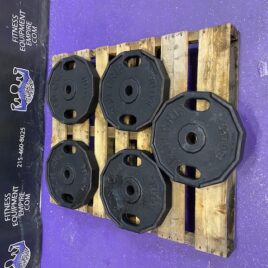 100 Lb Iron Grip Olympic Plates x 5 – Rare